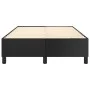 Black synthetic leather box spring bed frame 120x200 cm by vidaXL, Beds and slatted bases - Ref: Foro24-3121035, Price: 100,1...