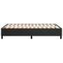 Black synthetic leather box spring bed frame 120x200 cm by vidaXL, Beds and slatted bases - Ref: Foro24-3121035, Price: 101,6...