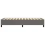 Gray synthetic leather bed frame 90x200 cm by vidaXL, Beds and slatted bases - Ref: Foro24-3121027, Price: 91,50 €, Discount: %