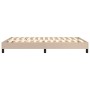 Estructura de cama de cuero sintético capuchino 140x200 cm de vidaXL, Camas y somieres - Ref: Foro24-3120705, Precio: 100,15 ...