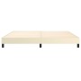 Cream synthetic leather bed frame 200x200 cm by vidaXL, Beds and slatted bases - Ref: Foro24-3120720, Price: 93,57 €, Discoun...