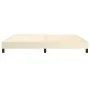 Estructura de cama de cuero sintético color crema 200x200 cm de vidaXL, Camas y somieres - Ref: Foro24-3120720, Precio: 105,2...