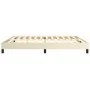 Estructura de cama de cuero sintético color crema 200x200 cm de vidaXL, Camas y somieres - Ref: Foro24-3120720, Precio: 105,2...