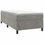 Estructura de cama de terciopelo gris claro 80x200 cm de vidaXL, Camas y somieres - Ref: Foro24-3121084, Precio: 90,07 €, Des...