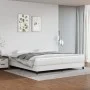 Bettgestell aus weißem Kunstleder, 200 x 200 cm von vidaXL, Betten und Lattenroste - Ref: Foro24-3120719, Preis: 113,97 €, Ra...