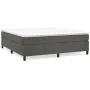 Estructura de cama de terciopelo gris oscuro 160x200 cm de vidaXL, Camas y somieres - Ref: Foro24-3121127, Precio: 117,04 €, ...