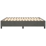 Estructura de cama de terciopelo gris oscuro 160x200 cm de vidaXL, Camas y somieres - Ref: Foro24-3121127, Precio: 120,50 €, ...