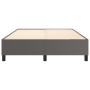 Gray synthetic leather bed frame 140x190 cm by vidaXL, Beds and slatted bases - Ref: Foro24-3121045, Price: 120,19 €, Discoun...