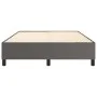 Gray synthetic leather bed frame 140x190 cm by vidaXL, Beds and slatted bases - Ref: Foro24-3121045, Price: 118,00 €, Discoun...