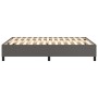 Gray synthetic leather bed frame 140x190 cm by vidaXL, Beds and slatted bases - Ref: Foro24-3121045, Price: 120,19 €, Discoun...