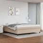 Estructura de cama de cuero sintético capuchino 200x200 cm de vidaXL, Camas y somieres - Ref: Foro24-3121070, Precio: 168,89 ...