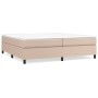 Estructura de cama de cuero sintético capuchino 200x200 cm de vidaXL, Camas y somieres - Ref: Foro24-3121070, Precio: 140,06 ...