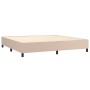 Estructura de cama de cuero sintético capuchino 200x200 cm de vidaXL, Camas y somieres - Ref: Foro24-3121070, Precio: 140,06 ...