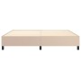 Estructura de cama de cuero sintético capuchino 200x200 cm de vidaXL, Camas y somieres - Ref: Foro24-3121070, Precio: 140,06 ...