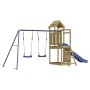 Spielplatz im Freien aus imprägniertem Kiefernholz von vidaXL, Schaukeln und Spielgeräte - Ref: Foro24-3155896, Preis: 399,24...