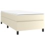 Boxspringbettgestell cremefarbenes Kunstleder 100x200 cm von vidaXL, Betten und Lattenroste - Ref: Foro24-3121031, Preis: 75,...