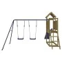 Parque infantil de exterior madera de pino impregnada de vidaXL, Columpios y estructuras de juegos - Ref: Foro24-3155881, Pre...