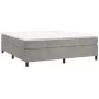 Estructura de cama de terciopelo gris claro 180x200 cm de vidaXL, Camas y somieres - Ref: Foro24-3121138, Precio: 135,36 €, D...