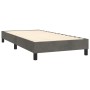 Estructura de cama de terciopelo gris oscuro 80x200 cm