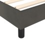 Estructura de cama de terciopelo gris oscuro 80x200 cm