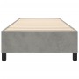 Estructura de cama de terciopelo gris claro 90x190 cm de vidaXL, Camas y somieres - Ref: Foro24-3121090, Precio: 77,11 €, Des...
