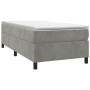 Estructura de cama de terciopelo gris claro 90x200 cm de vidaXL, Camas y somieres - Ref: Foro24-3121096, Precio: 92,20 €, Des...