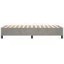 Estructura de cama de terciopelo gris claro 90x200 cm de vidaXL, Camas y somieres - Ref: Foro24-3121096, Precio: 92,20 €, Des...