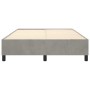Estructura de cama de terciopelo gris claro 140x200 cm de vidaXL, Camas y somieres - Ref: Foro24-3121120, Precio: 109,41 €, D...