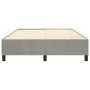 Hellgrauer Samtbettrahmen 140x200 cm von vidaXL, Betten und Lattenroste - Ref: Foro24-3121120, Preis: 107,87 €, Rabatt: %