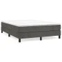 Dunkelgrauer Samtbettrahmen 140x190 cm von vidaXL, Betten und Lattenroste - Ref: Foro24-3120767, Preis: 97,45 €, Rabatt: %