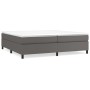Boxspring-Bettgestell aus grauem Kunstleder, 200 x 200 cm von vidaXL, Betten und Lattenroste - Ref: Foro24-3121069, Preis: 14...
