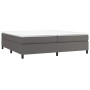 Boxspring-Bettgestell aus grauem Kunstleder, 200 x 200 cm von vidaXL, Betten und Lattenroste - Ref: Foro24-3121069, Preis: 14...