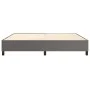 Gray synthetic leather box spring bed frame 200x200 cm by vidaXL, Beds and slatted bases - Ref: Foro24-3121069, Price: 156,56...