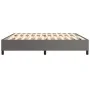 Gray synthetic leather box spring bed frame 200x200 cm by vidaXL, Beds and slatted bases - Ref: Foro24-3121069, Price: 156,56...