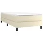 Cream synthetic leather box spring bed frame 80x200 cm by vidaXL, Beds and slatted bases - Ref: Foro24-3120666, Price: 73,22 ...