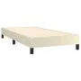 Cream synthetic leather box spring bed frame 80x200 cm by vidaXL, Beds and slatted bases - Ref: Foro24-3120666, Price: 73,22 ...