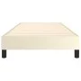 Cream synthetic leather box spring bed frame 80x200 cm by vidaXL, Beds and slatted bases - Ref: Foro24-3120666, Price: 73,22 ...