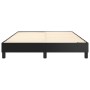 Estructura de cama de cuero sintético negro 140x200 cm