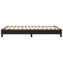 Estructura de cama de cuero sintético negro 140x200 cm