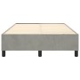 Estructura de cama de terciopelo gris claro 120x200 cm de vidaXL, Camas y somieres - Ref: Foro24-3121108, Precio: 118,22 €, D...