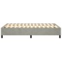 Estructura de cama de terciopelo gris claro 120x200 cm de vidaXL, Camas y somieres - Ref: Foro24-3121108, Precio: 118,22 €, D...