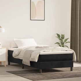 Black velvet bed frame 90x200 cm by vidaXL, Beds and slatted bases - Ref: Foro24-3120750, Price: 76,13 €, Discount: %