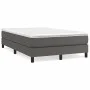 Gray synthetic leather bed frame 120x200 cm by vidaXL, Beds and slatted bases - Ref: Foro24-3120692, Price: 82,10 €, Discount: %
