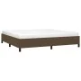 Bettrahmen aus dunkelbraunem Stoff, 200 x 200 cm von vidaXL, Betten und Lattenroste - Ref: Foro24-347093, Preis: 125,99 €, Ra...