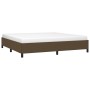 Dark brown fabric bed frame 200x200 cm by vidaXL, Beds and slatted bases - Ref: Foro24-347093, Price: 127,97 €, Discount: %