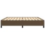 Dark brown fabric bed frame 200x200 cm by vidaXL, Beds and slatted bases - Ref: Foro24-347093, Price: 127,97 €, Discount: %