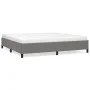 Estructura de cama tela gris oscuro 200x200 cm de vidaXL, Camas y somieres - Ref: Foro24-347091, Precio: 136,31 €, Descuento: %
