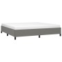 Dark gray fabric bed frame 200x200 cm by vidaXL, Beds and slatted bases - Ref: Foro24-347091, Price: 131,25 €, Discount: %