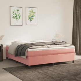 Bettgestell aus rosafarbenem Samt, 180 x 200 cm von vidaXL, Betten und Lattenroste - Ref: Foro24-3121137, Preis: 114,89 €, Ra...