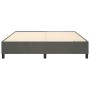 Estructura de cama de terciopelo gris oscuro 180x200 cm